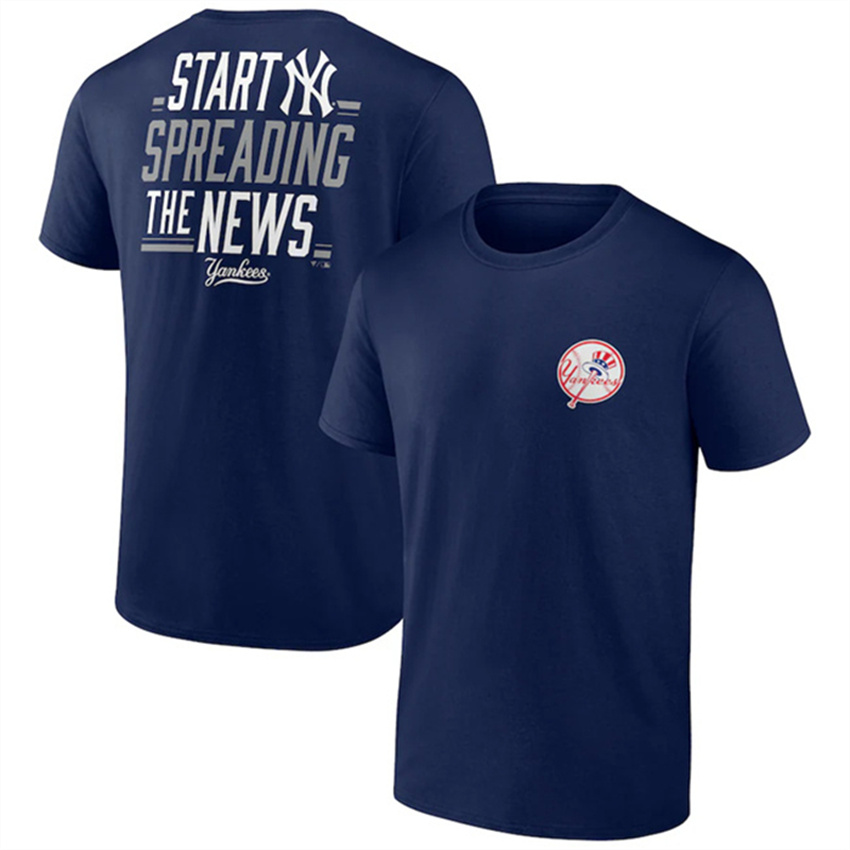 Men's Navy New York Yankees Iconic Bring It T-Shirt